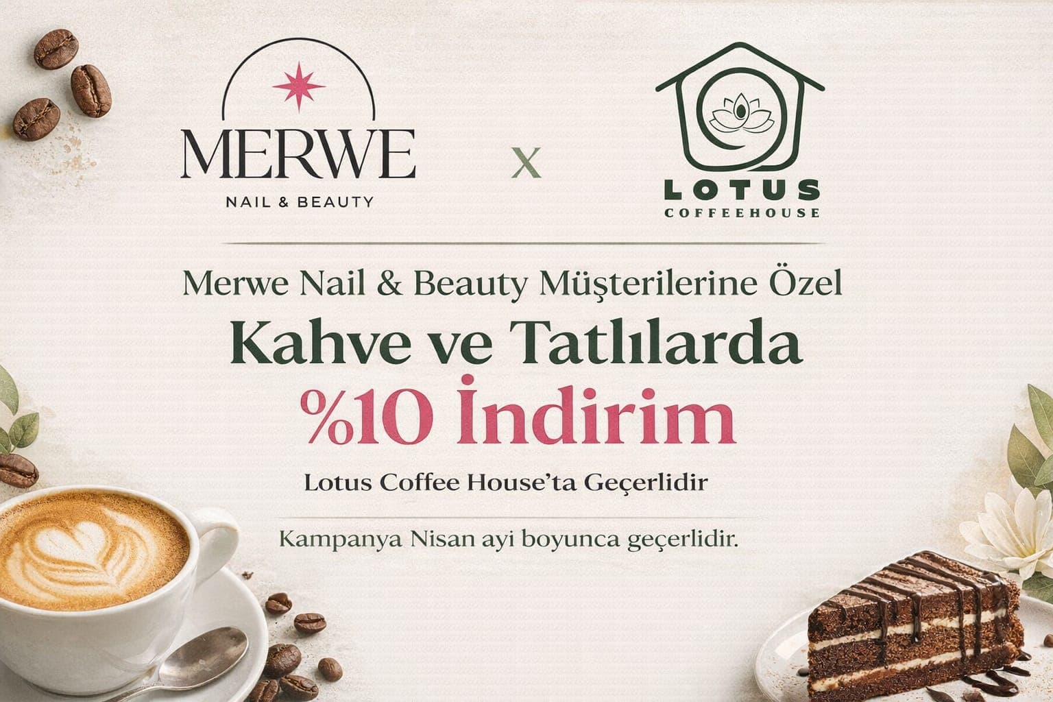 Merwe Nail & Beauty Müşterilerine %10 İndirim