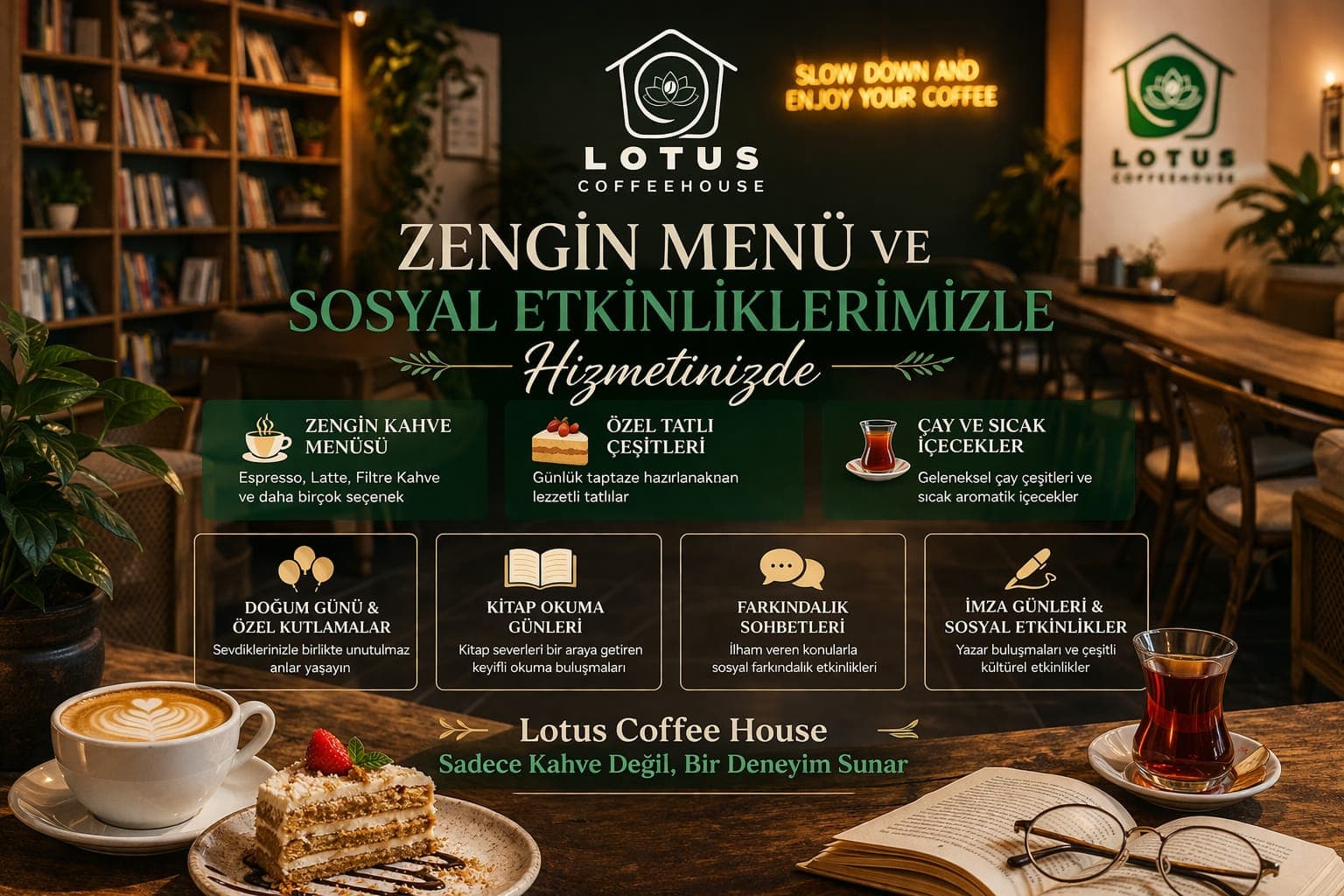Zengin Menü ve Sosyal Etkinlikler