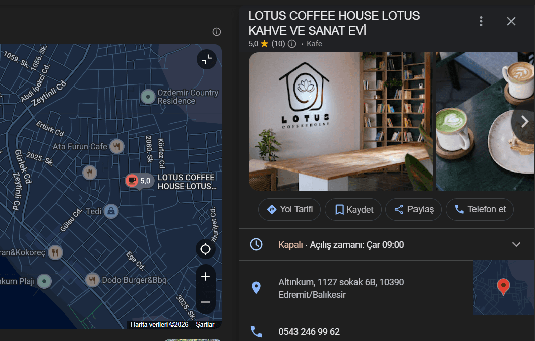 Lotus Coffee House konum
